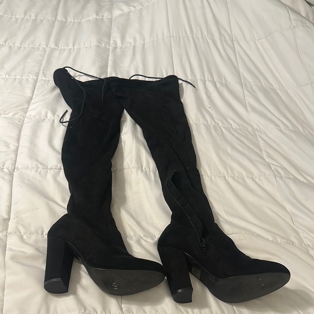 Black Over-the-Knee Women's Boots